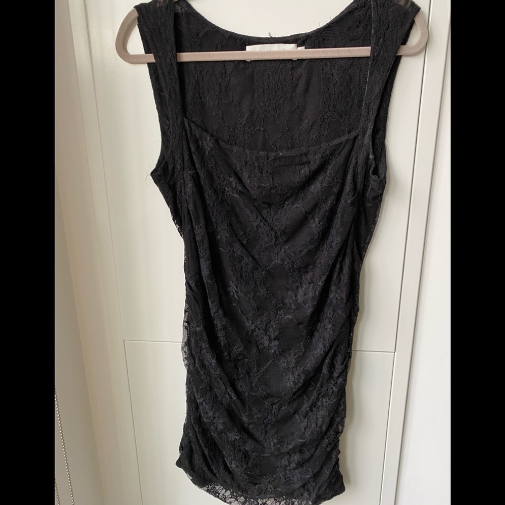 TBags Los Angeles Black Lace Mini Dress sz L Final Sale!